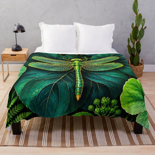Item preview, Emerald Dragonfly in Enchanted Botanical Garden designed and sold by Curio Meridian.