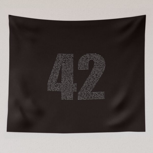 Item preview, About 42 - Deep Thought Answer Typography designed and sold by mapedx.