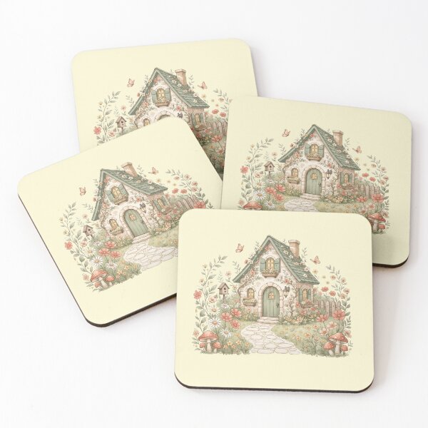 Item preview, Whimsical Cottagecore Fairy Garden Cottage Clipart – Vintage Floral Cottage House Illustration designed and sold by SeJaa.