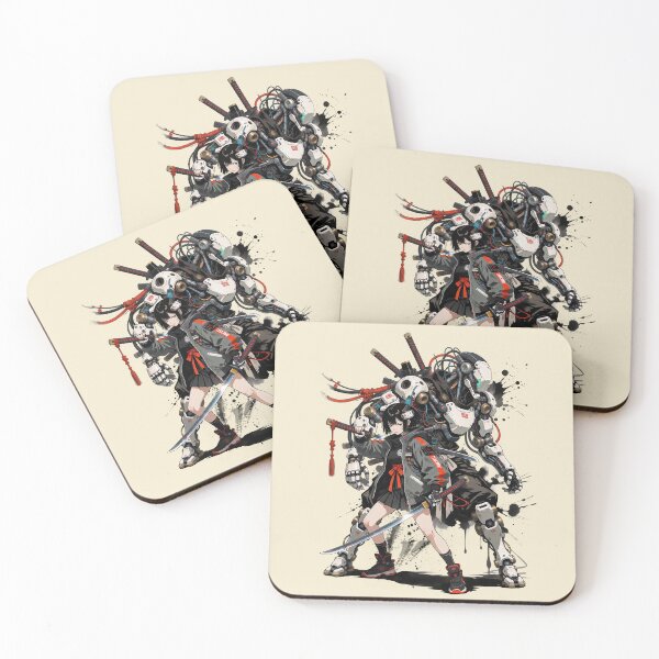 Item preview, Cyber Samurai & Mech Guardian: Cyberpunk Anime Streetwear Edition designed and sold by HexOne.