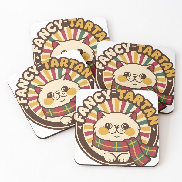 Item preview, Retro Persian Cat Plaid Scarf Christmas Badge designed and sold by pumsquare.