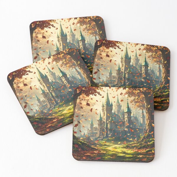 Item preview, Magical Autumn Forest Hidden Spire Castle designed and sold by MysticSpellsArt.