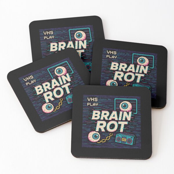 Item preview, Brain Rot VHS Play Eyeballs And Boombox Retro Glitch designed and sold by ThreadQuirk.
