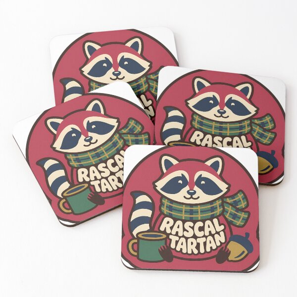 Item preview, Retro Raccoon Plaid Scarf Christmas Woodland Scene designed and sold by pumsquare.