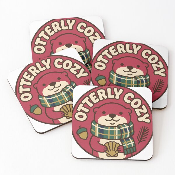 Item preview, Retro River Otter Plaid Scarf Christmas Pet Scene designed and sold by pumsquare.