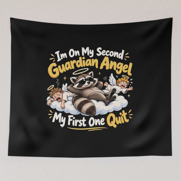 Item preview, Im On My Second Guardian Angel My First One Quit designed and sold by TheEndDesign.