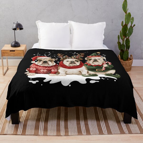 Item preview, English Bulldog Dog Christmas designed and sold by atticzimme.