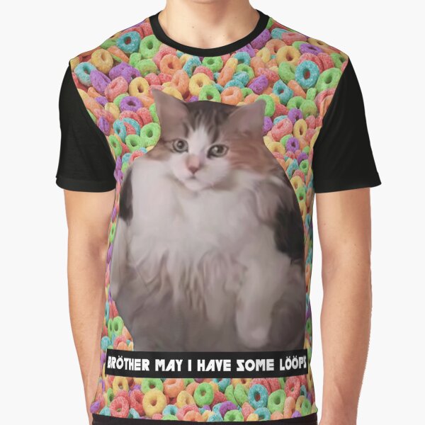 Loops Brother Kitty Graphic T-Shirt