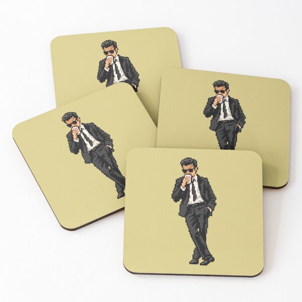 Item preview, Mr. Blonde Coffee Break – Reservoir Dogs Pixel Art designed and sold by RunningPixelCup.