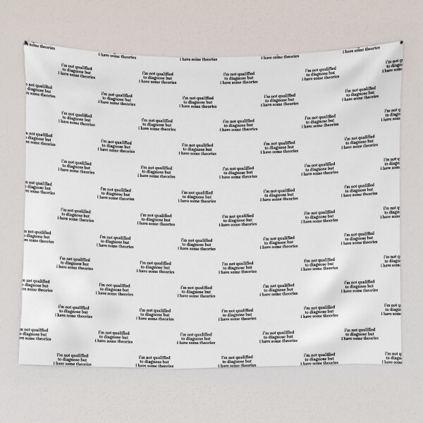 Item preview, Not Qualified to Diagnose Funny Therapy Humor designed and sold by crestwo-supply.