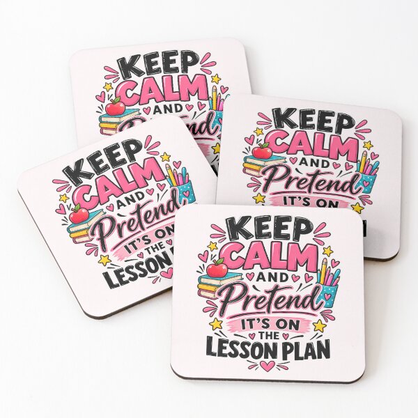 Item preview, Funny Teacher Saying | Keep Calm And Pretend It's On The Lesson Plan designed and sold by Aesthetic-Avenue.