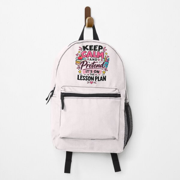 Item preview, Funny Teacher Saying | Keep Calm And Pretend It's On The Lesson Plan designed and sold by Aesthetic-Avenue.