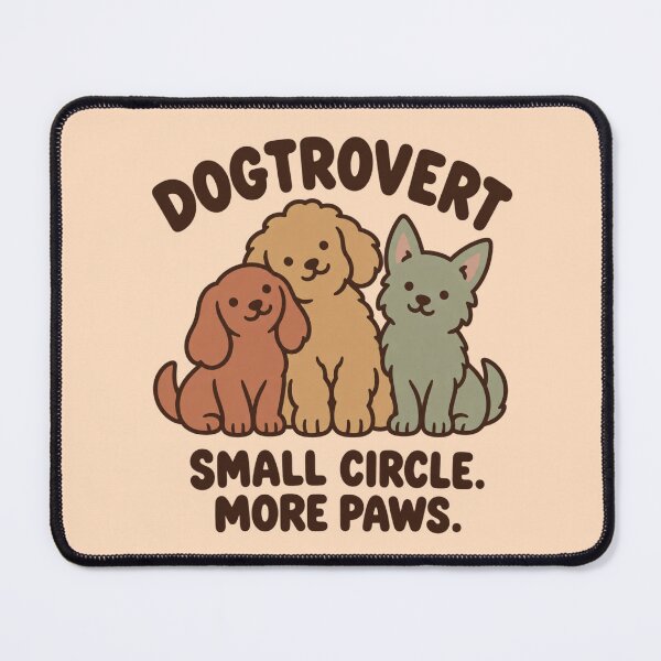 Item preview, Dogtrovert Small Circle More Paws – Funny Minimal Dog Trio for Multi Dog Owners Birthday Gift designed and sold by Im-Ara.