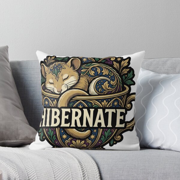 Item preview, Hibernate Winter Dormouse - Teacup Nest Gothic Emblem designed and sold by IllumeInk.