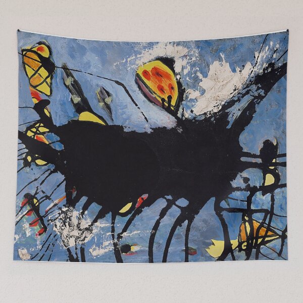 Item preview, Jackson Pollock Poured Black Shape designed and sold by MelvaReyaz.