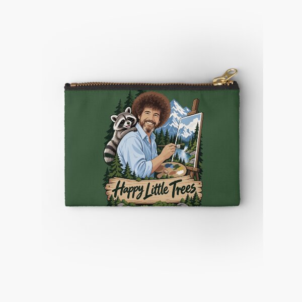 Item preview, Copia de Bob Ross y el mapache Happy Little Trees designed and sold by karamram.
