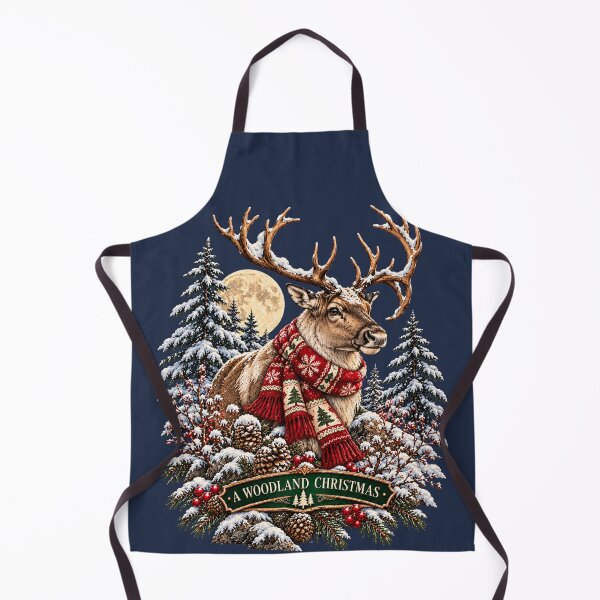 Item preview, Reindeer Christmas Vintage Woodland Winter Art designed and sold by CalmCapy Co.