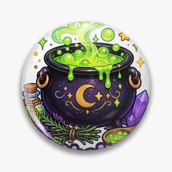 Item preview, Witches Brew Cauldron | Cute Witchy Halloween Potion designed and sold by SaeedArtStudio.