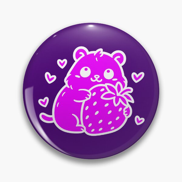 Item preview, Cute Hamster Hugging a Giant Strawberry P designed and sold by studioabstract.
