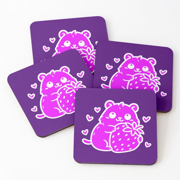 Item preview, Cute Hamster Hugging a Giant Strawberry P designed and sold by studioabstract.