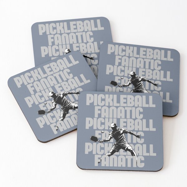 Item preview, Pickleball Fanatic Player Silhouette Bold Typography designed and sold by PodunkClothing.
