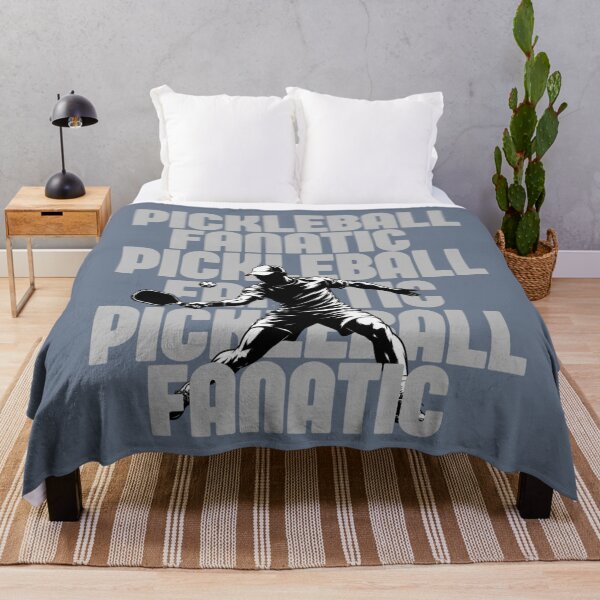 Item preview, Pickleball Fanatic Player Silhouette Bold Typography designed and sold by PodunkClothing.