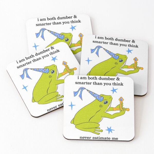 Item preview, Never Estimate Me Frog Funny Animal Fantasy Core Dumber And Smarter designed and sold by OMITTEROMINOUS.