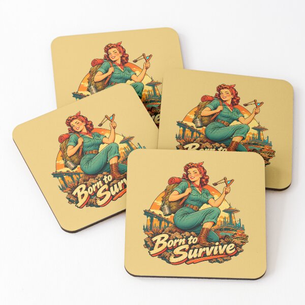 Item preview, Born To Survive Pin-Up Atomic Post-Apocalyptic designed and sold by LV-creator.
