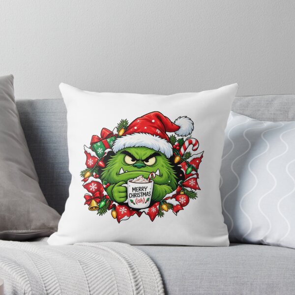 Item preview, Funny Grumpy Christmas Monster Coffee Holiday Gift Jumper Sweater designed and sold by w1ckerman.