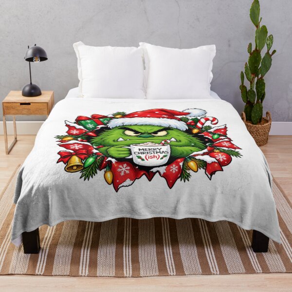 Item preview, Funny Grumpy Christmas Monster Coffee Holiday Gift Jumper Sweater designed and sold by w1ckerman.