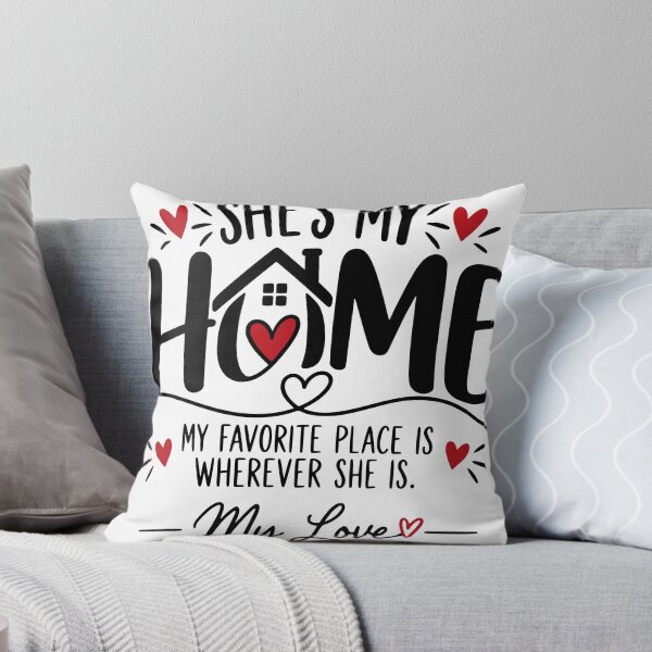 Item preview, She's My Home Design • Romantic Gift for Girlfriend • Meaningful Couple Love Present • Valentine's Day Gift designed and sold by TeeVerse27.