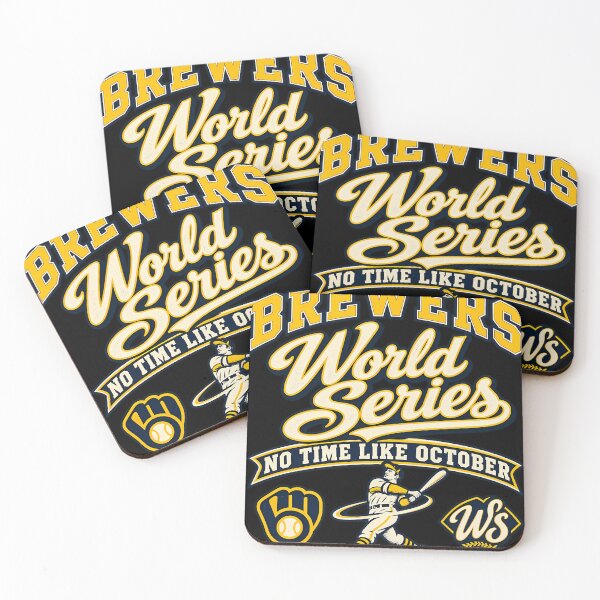 Item preview, Brewers World Series No Time Like October Batter Silhouette Glove Ws Emblem Vintage designed and sold by KeeleyAberna.