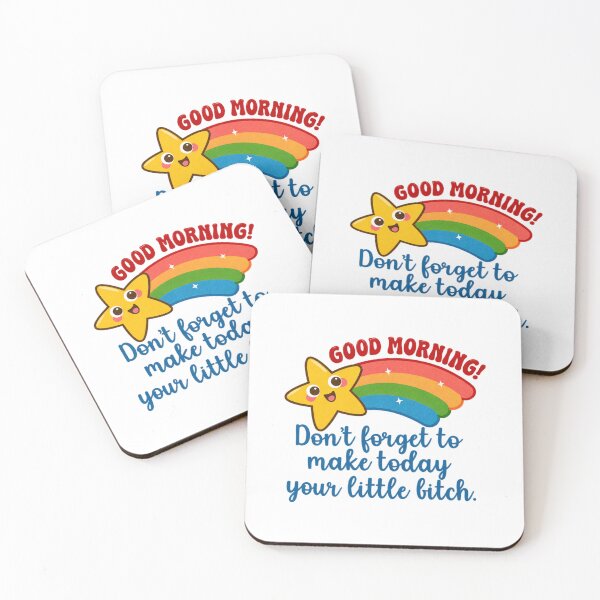 Item preview, Good Morning Sarcastic Mental Health Rainbow Humor designed and sold by crestwo-supply.