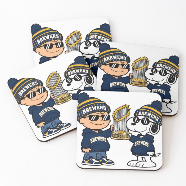 Item preview, snoopy world series -Milwaukee-Brewers designed and sold by KeeleyAberna.