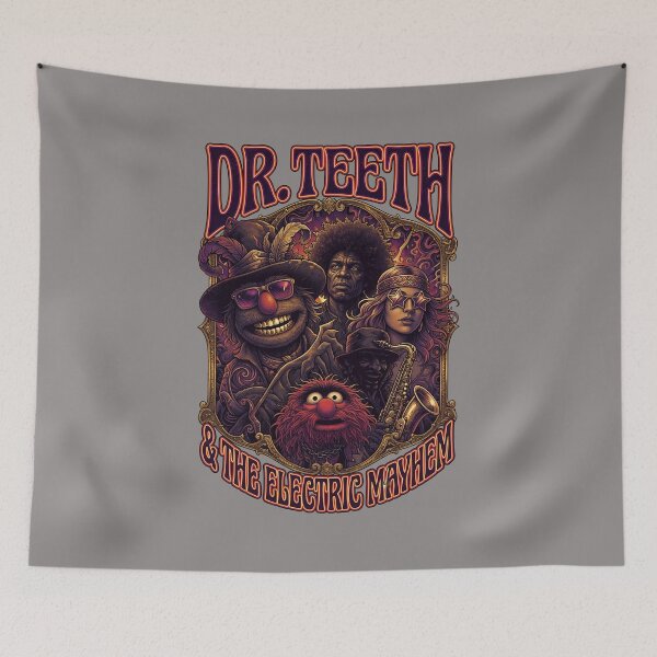 Item preview, Vintage Style Rock Band Graphic Dr. Teeth Mayhem-24 designed and sold by LarissaGehring.