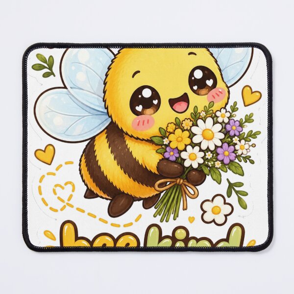 Item preview, Bee Kind with Flowers | Cute Bee Kindness Gift designed and sold by SaeedArtStudio.