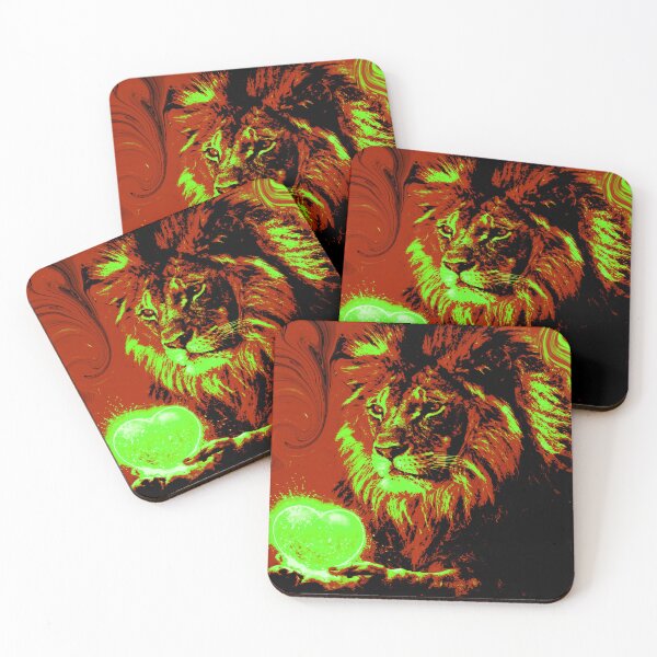 Item preview, Lion's Green Heart – Fierce Spirit, Gentle Soul designed and sold by DesignbyDizdar.