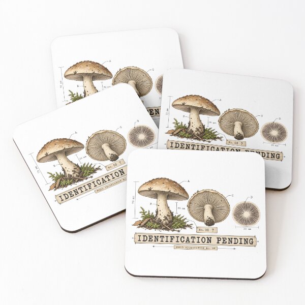 Item preview, Mushroom Identification Design - Identification Pending designed and sold by TeeVex.