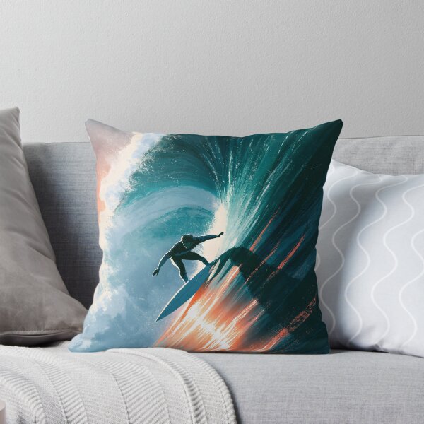 Item preview, Neon Tube Surf Poster designed and sold by VisionaryVeils.