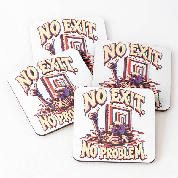 Item preview, No Exit No Problem – Funny Skeleton Liminal Horror designed and sold by WartonnoArt.