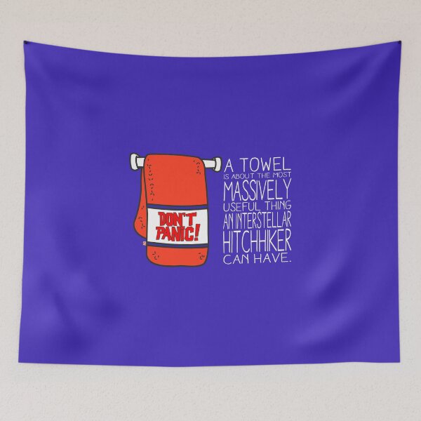 Item preview, Carry a Towel - Don't Panic Towel Day designed and sold by mapedx.