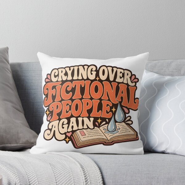 Item preview, Funny Book Lover Writer Design - Crying Over Fictional People designed and sold by TeeVex.