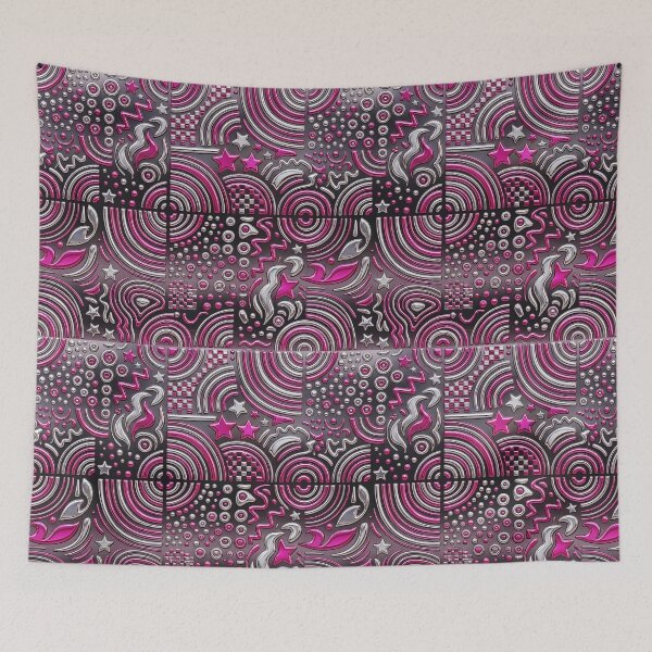 Item preview, Metallic Fuchsia & Silver designed and sold by FunFitsFactory.