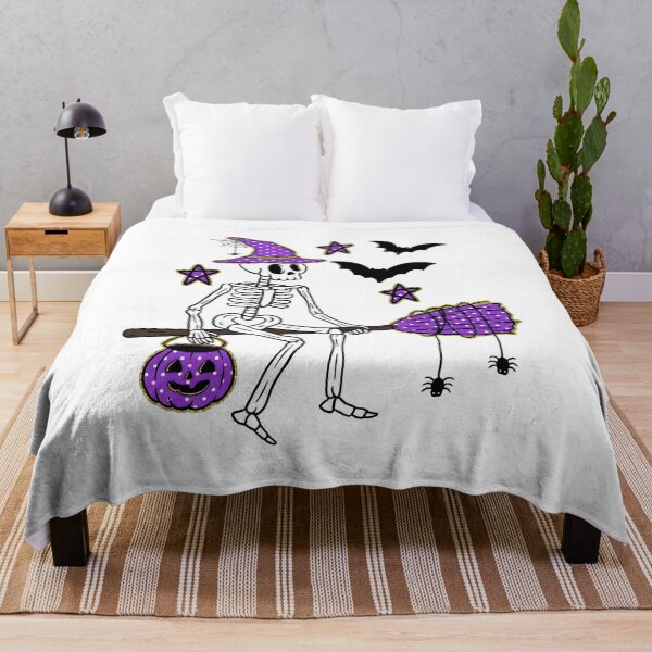 Item preview, Skeleton Witch Riding Broom Halloween designed and sold by GiaoCalonas.