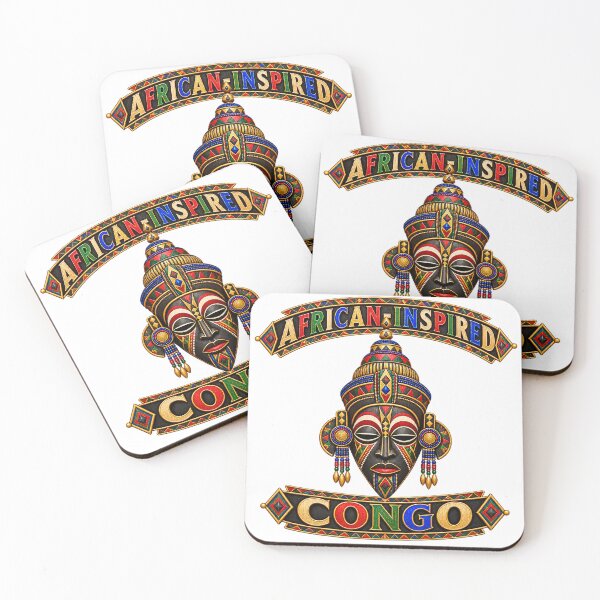 Item preview, African Inspired Congo Tribal Mask Heritage Art designed and sold by puzzell.