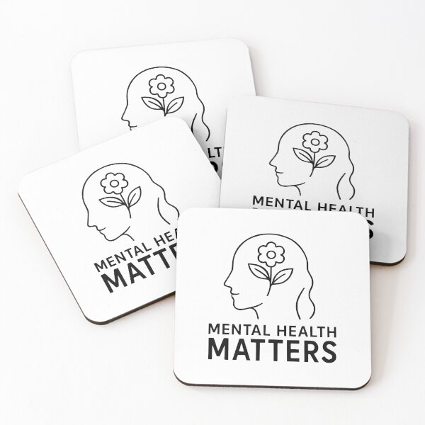 Item preview, Mental Health Matters Line Art Head With Blooming Flower designed and sold by ThreadQuirk.