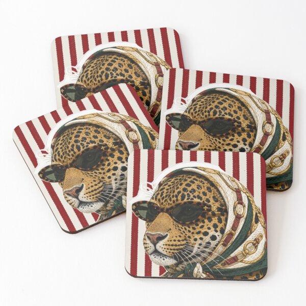 Item preview, Fashion leopard with headscarf designed and sold by potraitsbyana.