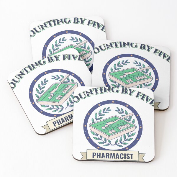 Item preview, Counting By Fives Pharmacist designed and sold by Phaedra Jones.