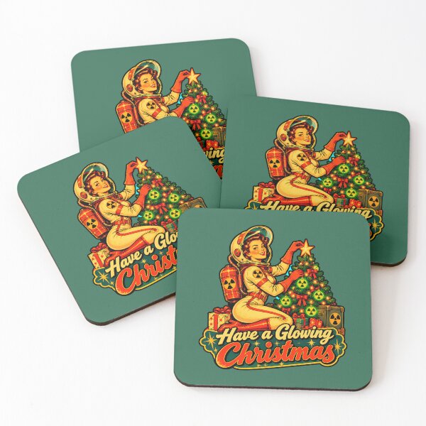 Item preview, Have a Glowing Christmas! Pin-Up Atomic Retro Christmas designed and sold by LV-creator.