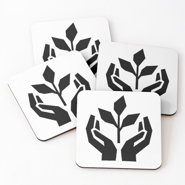 Item preview, Nurture Nature – Geometric Hands Holding a Plant designed and sold by matybrak.